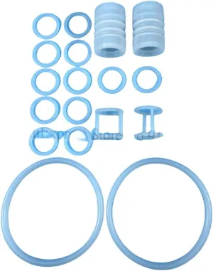 1 Bag 18 Sealing Rings Combo Silicone Gaskets New Fittings Replacements Spare Part,Compatible for BQL818T Soft Ice Cream Machines Accessories