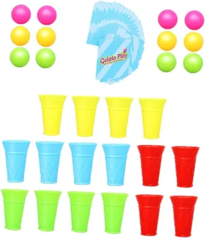 1 Set Educational Ice Cream Plaything for Early Learning for Color Recognition Logical Thinking Promotes Creativity Coordination Skills Safe Design with Rounded Edges