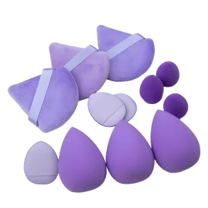 12 Pcs Makeup Puff Sponge Velvet Triangle Powder Puff Face Finger Puffs Mini Beauty Egg Liquid Foundation Tools Makeup Accessories