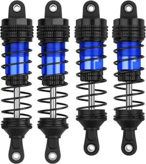 4PCS RC Cars Shock Absorber Set Compatible with 1/14 WLtoys 144001/144010, Team Associated 1/14 Reflex 14B RC Buggy Off-Road Racing 1:14 1:16 Scale RC Cars Upgraded Parts-Blue