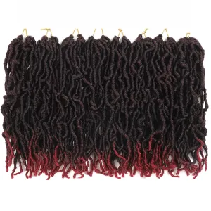 8 Packs Short Faux Locs Crochet Hair TBUG 12Inch Soft Locs wavy 120 Strands Dreadlocks Crochet Braids Natural Pre-Looped Crochet Hair for Black Women (12 Inch (Pack of 8), TBUG)