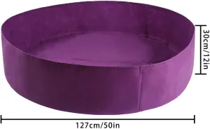 ACJRYO Plant Grow Bag, Extra Large Fabric Raised Planting Bed, Round Raised Planter Garden Bed Bag for Herb Flower Vegetable Plants for Potato Carrot Onion, Gardening Outdoor (100 Gallon)