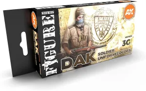 AK Interactive 3G DAK Soldier Uniform Colors - Plastic Modelling Paints & Accessories, Item # AK-11628