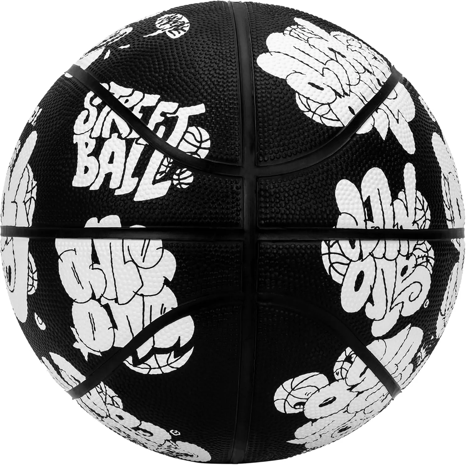 AND1 Rubber Basketball - Streetball for Indoor and Outdoor Use, Deep Channel Construction and Durability