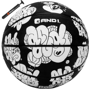 AND1 Rubber Basketball - Streetball for Indoor and Outdoor Use, Deep Channel Construction and Durability