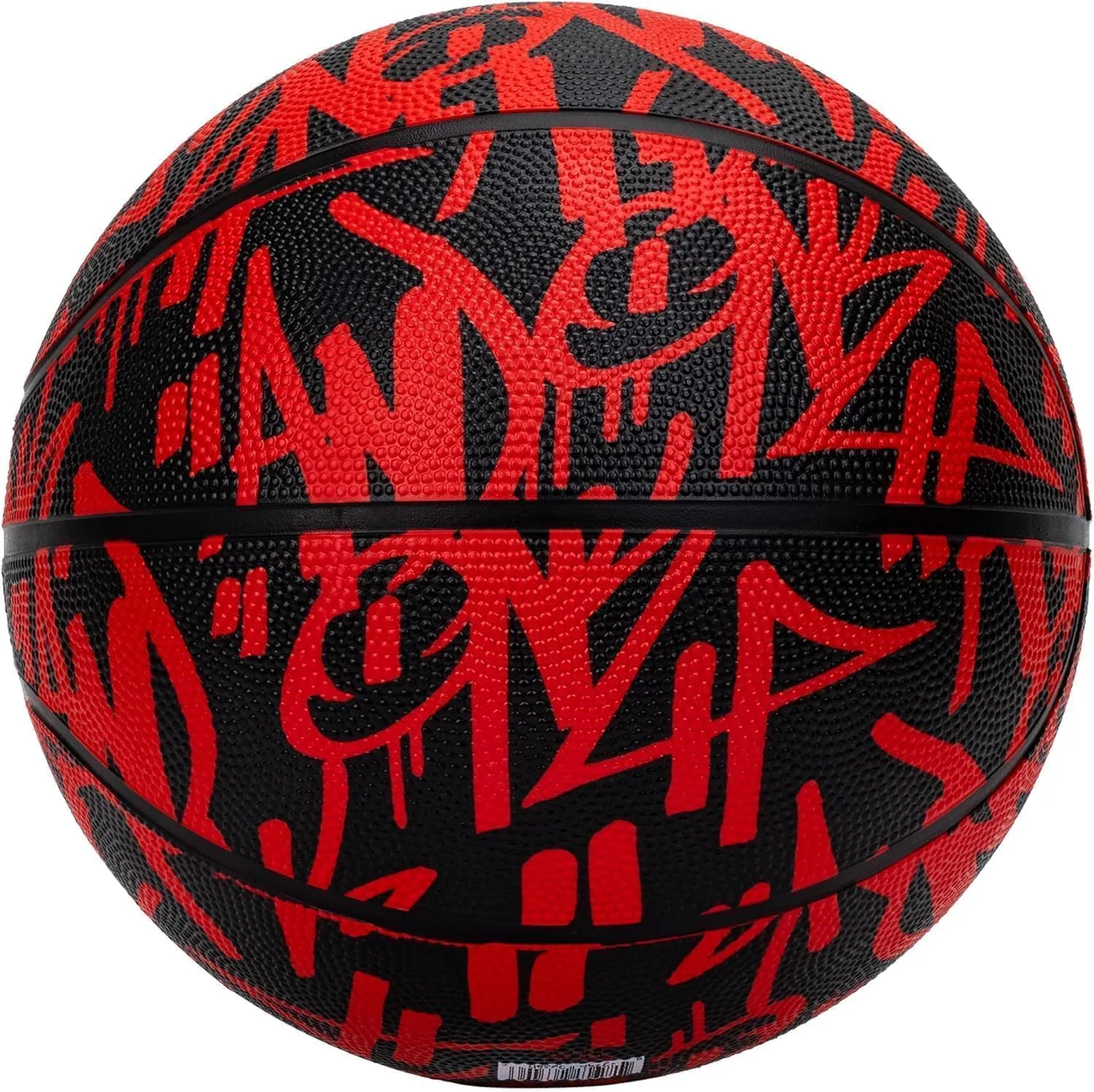 AND1 Street Ink Rubber Basketball: Official Regulation Size 7 (29.5 inches) Rubber Basketball - Deep Channel Construction Streetball, Made for Indoor Outdoor