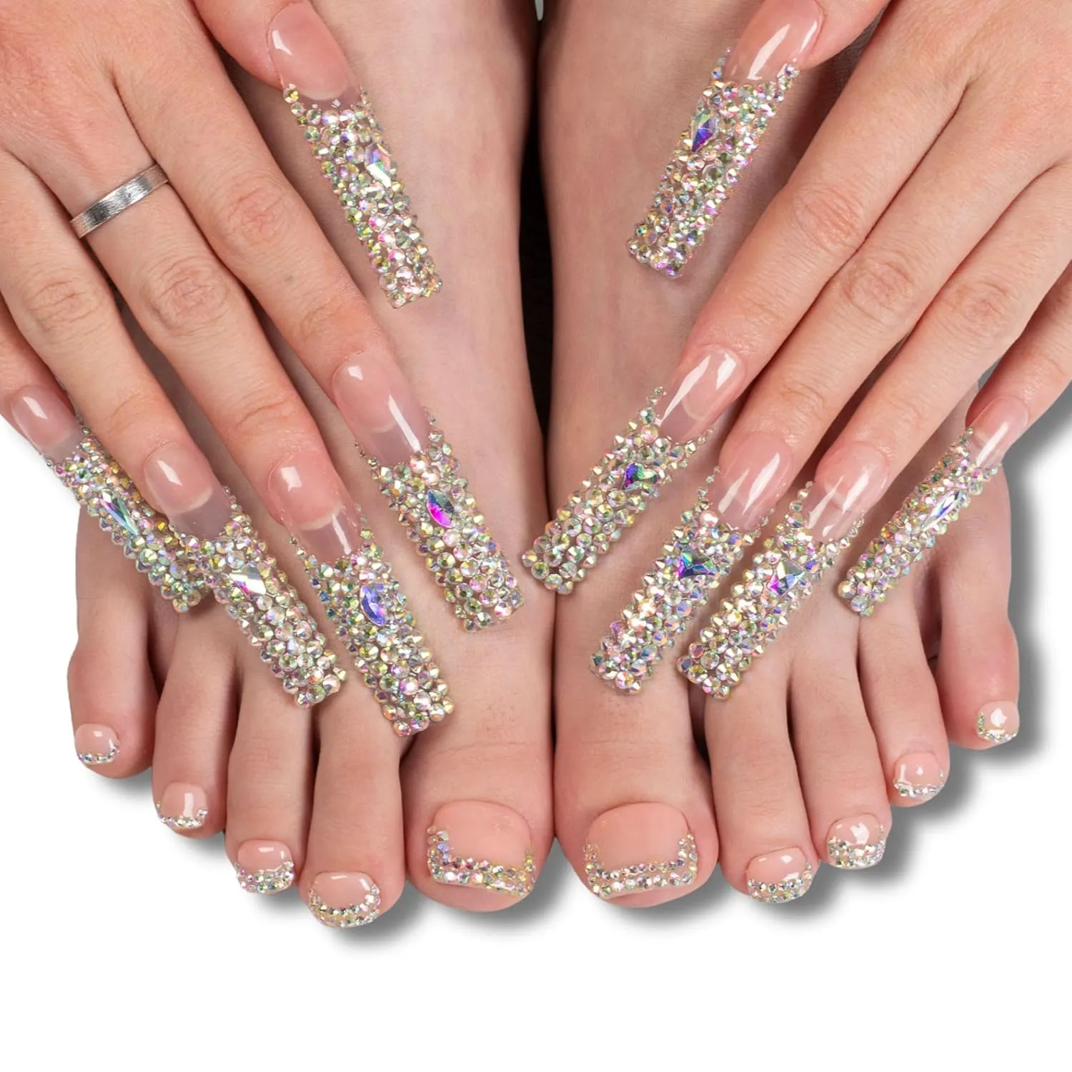 Angel's Tear Combo Set Handmade Nails H48 T48 L