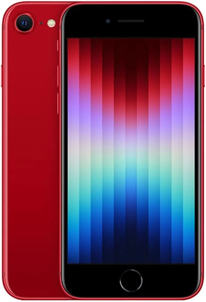 Apple iPhone SE 3rd Gen, 64GB, RED - AT&T (Renewed)