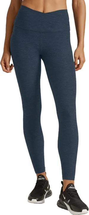 Beyond Yoga Women's Spacedye at Your Leisure High Waisted Midi Legging, Super Soft Yoga Leggings with V-Shape Waistband