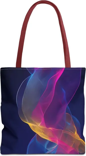Colorful Abstract Tote Bag, Stylish Shopping Bag, Reusable Groceries Bag, Beach Day Tote, Art-Inspired Handbag