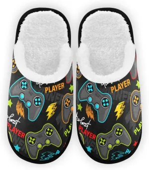 Colorful Video Game Slippers Soft Non-Slip Indoor Women Men House Slippers Home Shoes