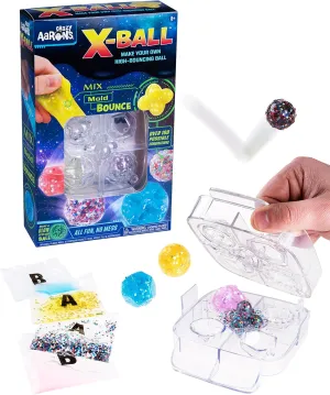 Crazy Aaron’s Thinking Putty Bouncy X-Ball Kit - Create, Mix, Mold, Fun Activity Set, Mix-in Pieces, Sensory ThinkingPutty, Fidget, Never Dries Out, Non-Toxic, Kids Ages 5 