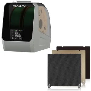 Creality Space PI Filament Dryer Box Plus 2 Spools  K1 MAX Build Plate 315x310mm Double Sided Carbon Fiber PET Textured PEI Bed Sheet