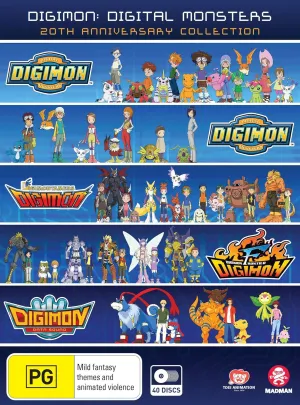 Digimon: Digital Monsters (Seasons 1-5) - 40-DVD Box Set [ NON-USA FORMAT, PAL, Reg.4 Import - Australia ]