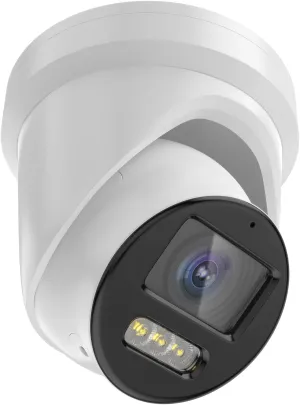 DS-2CD2387G2-LSU/SL 2.8mm HIK 8MP Color IP Camera, Outdoor Indoor 4K PoE Turret Network Camera with Strobe Light and Audible Warning, Human/Vehicle Detection, Work with HIK NVR/Hik-Connect APP