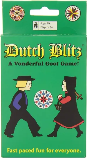 Dutch Blitz - Fast Paced Card Game for 2-4 Players Ages 8 , 160 Cards, Easy to Learn