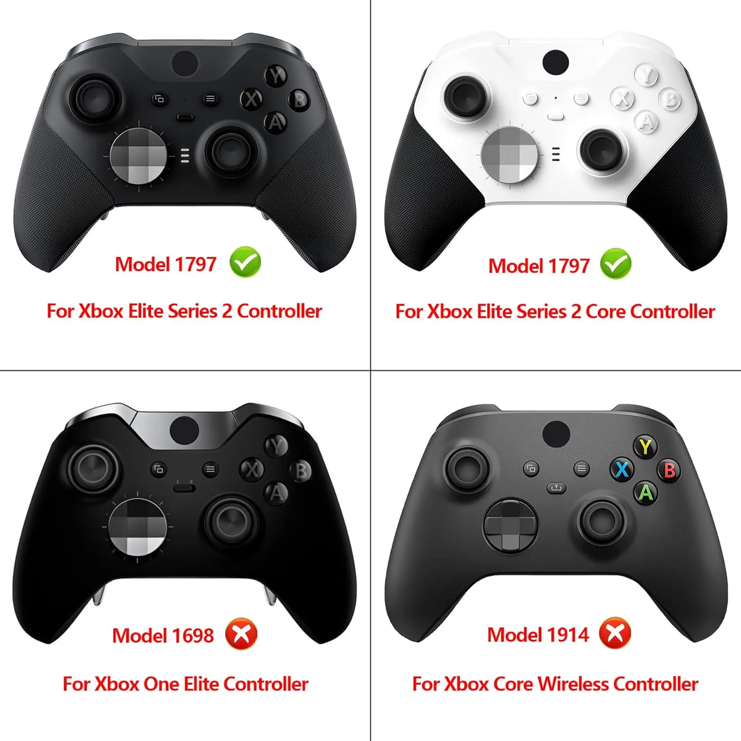 eXtremeRate Purple Soft Touch Grip Faceplate Cover, Front Housing Shell Case Replacement Kit for Xbox One Elite Series 2, Xbox Elite 2 Core Controller Model 1797 - Controller NOT Included