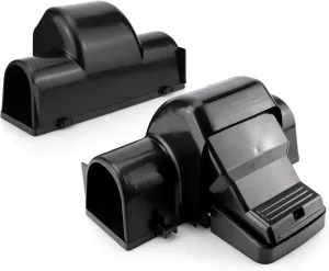 eXuby Pet-Safe & Child-Safe Rat Traps w/Tunnel Design (2-Pack) – Dual Entry for Better Capture Rate - No Harmful Poison - Prevents Accidental Triggering - Avoid Finger Snapping - Setup in Seconds.