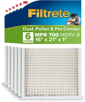 Filtrete 7138-6PK-EC Dust Pollen PD Filter 16x21x