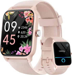 Fitpolo Smart Watches for Women Android & iPhone, Alexa Built-in [1.8" HD Screen] IP68 Waterproof Fitness Watch with Bluetooth Call (Answer/Make), Heart Rate/Sleep/SpO2 Monitor, 105  Sports Tracker