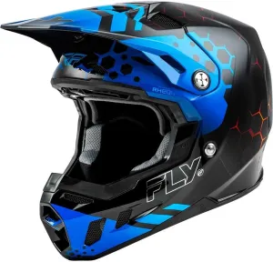 Fly Racing 73-4330X Formula Cc Tektonic Helmet Black/Blue/Red XL