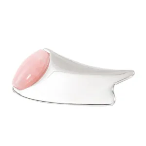 Hemoton Stylish Facial Guasha Tool Double End Rolling Ball Scraping Tool for Face Massage