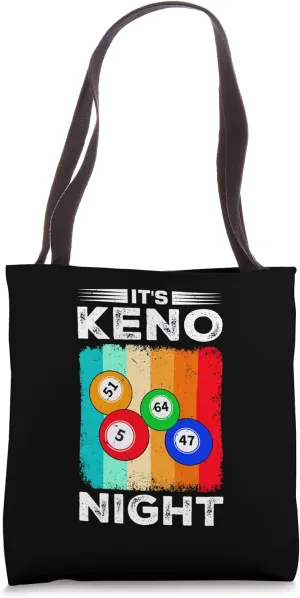 It's Keno Night Vibrant Keno Ball Enthusiasm Tote Bag