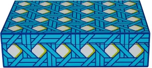 Jonathan Adler Large Basketweave Lacquer Box