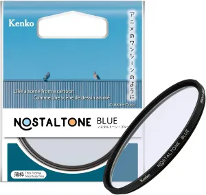 Kenko Soft Effect Filter NOSTALTONE Blue φ62mm, with Color Effect, for Contrast Adjustment, Made in Japan 006573