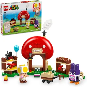 LEGO Super Mario Nabbit at Toad’s Shop Expansion Set, Build and Display Toy for Kids, Video Game Toy Gift Idea for Gamers, Boys and Girls Ages 7 and Up, 71429