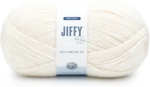 Lion Brand Yarn Jiffy Bonus Bundle, Acrylic Yarn for Crochet, Cream, 1 Pack