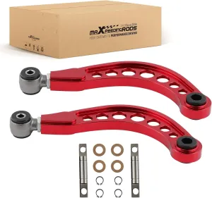 maXpeedingrods Rear Upper Control Arms for 2006-2015 Honda Civic Coupe Sedan Acura CSX-S, 3° Adjustable Camber