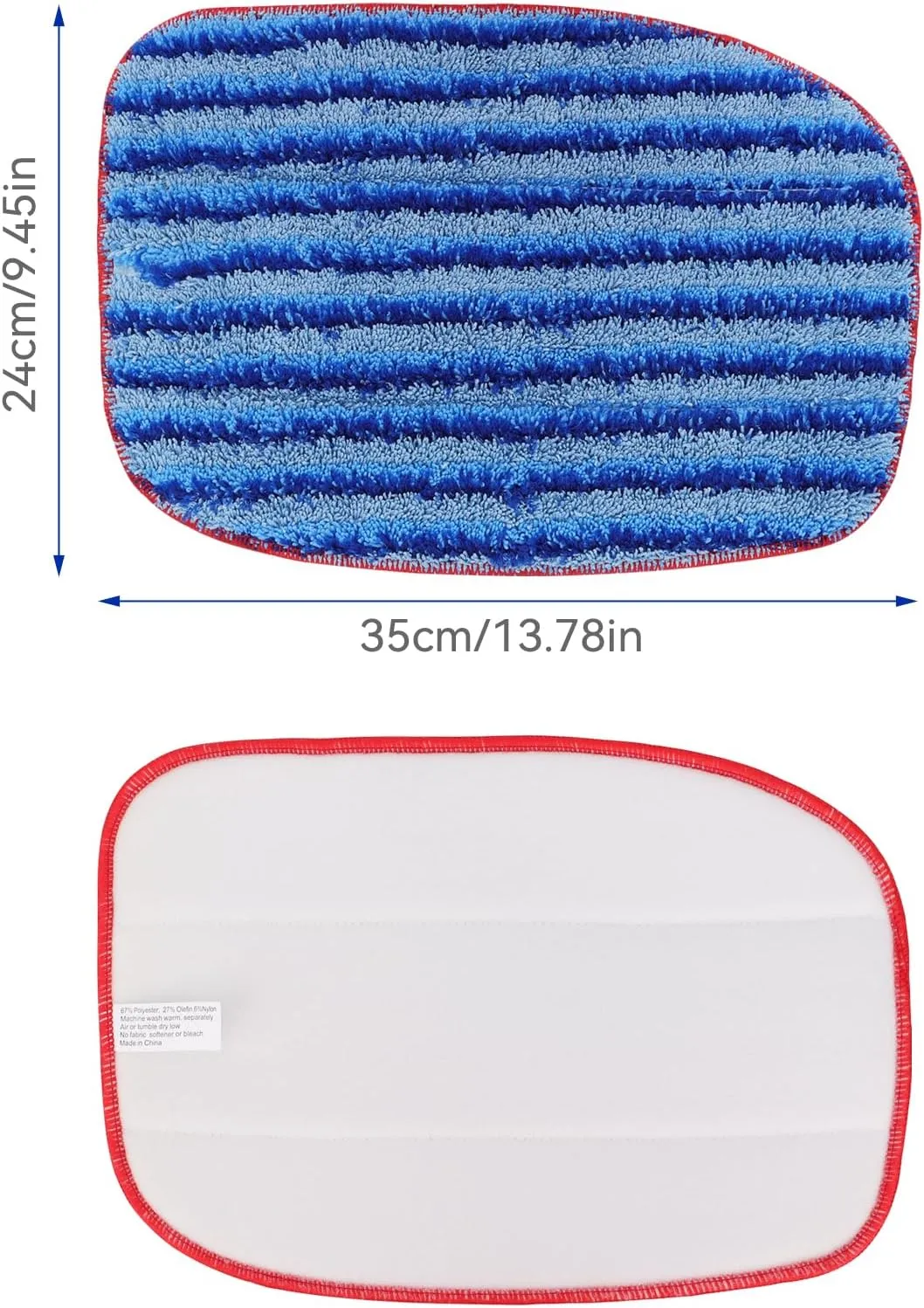 MC1375/MC1385 Microfiber Steam Mop Pads: 6 Pack Steam Replacement Pads Compatible with McCulloch MC1375, MC1385, MC1270 Steam Cleaners, Reusable & Washable Replaces Mop Pad Model: A1375-100/A1375-101