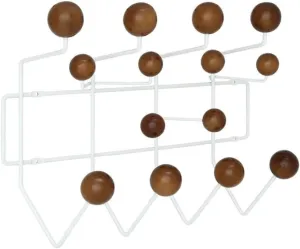 Modway Gumball Mid-Century Wall-Mounted Coat Rack in Caramel