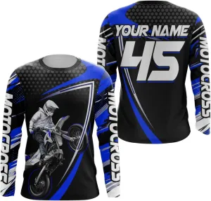 Motocross Racing Jersey UPF30  Youth Motorcycle Shirt MX Racing Dirt Bike Jersey Off-Road Shirt Kid Men Women XM173