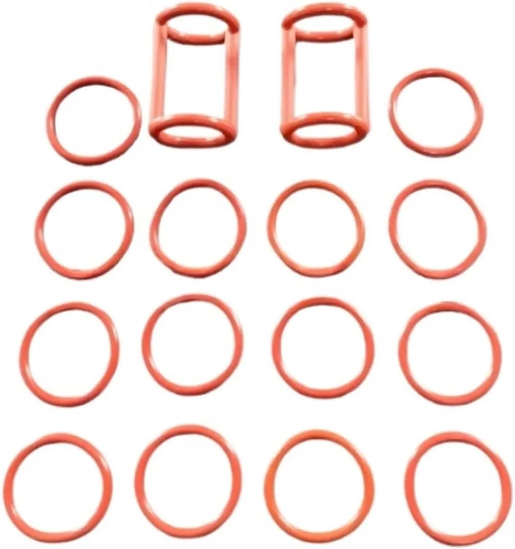 One Bag 16 Seal Rings Spare Parts Gaskets Rubber O-Rings ，Compatible with Valve Rods XQ/ZM Soft Ice Cream Machines ﻿