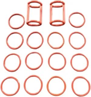 One Bag 16 Seal Rings Spare Parts Gaskets Rubber O-Rings ，Compatible with Valve Rods XQ/ZM Soft Ice Cream Machines ﻿