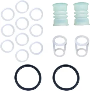 One Bag 16 Seal Rings Spare Parts Rubber O-Rings I-shaped Gaskets Compatible For Valve Rods Match With Soft Ice Cream Machineses