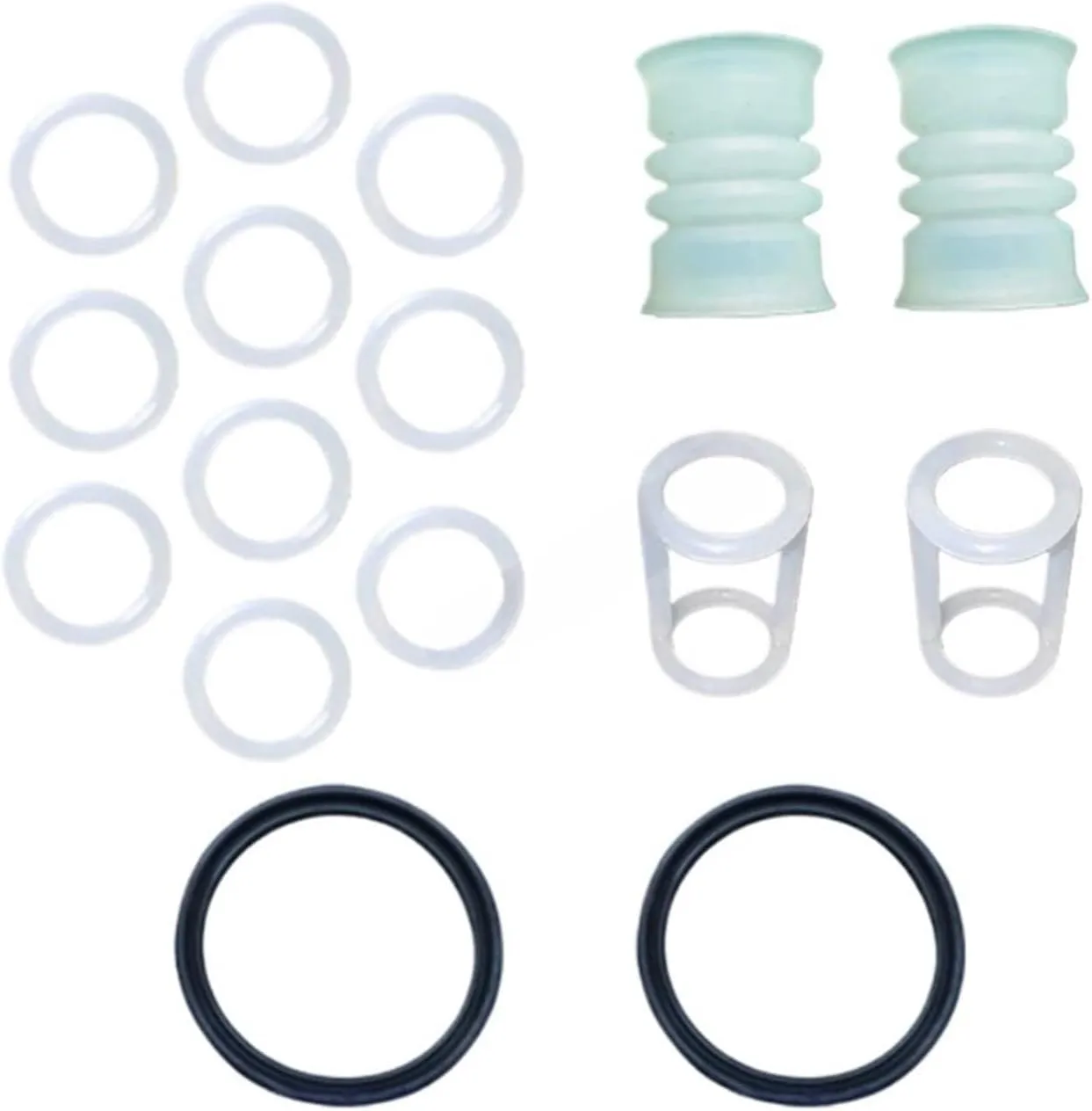 One Bag 16 Seal Rings Spare Parts Rubber O-Rings I-shaped Gaskets Compatible For Valve Rods Match With Soft Ice Cream Machineses