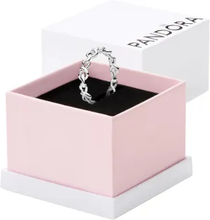 Pandora Knotted Hearts Ring - Symbol of Unbreakable Love - Promise Ring for Women - Layering or Stackable Ring - With Gift Box