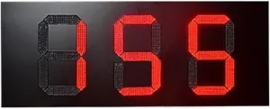 Protable Gym Timer Hot 12 Inch Rainproof White 8.88 Format Led Oil Price Sign LED Outdoor Di-splay Panel Gas Station LED Digital Gas Price Sign Outdoor Digital Visibility (Color : 3 Digit Countdown)