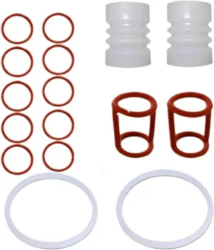 Red and White Color One Bag 16 Pieces Seal Rings Spare Parts Gaskets Rubber O-Rings, Compatible for BQL， Soft Ice Cream Machines, chen88803jiq