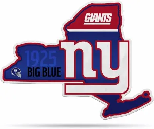 Rico Industries NFL Football State Shape Shape Cut Pennant - Home and Living Room Décor - Soft Felt EZ to Hang