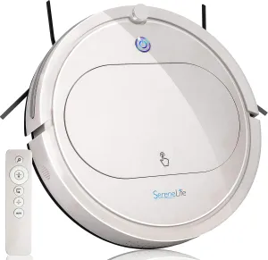 Robot Vacuum Cleaner with Remote Control, Smart Robotic Machine Automatic Floor Cleaning Robo Vac with Dry Mop for Clean Home Carpet Hard Wood Tile Pet Hair