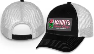 Ross Chastain #1 NASCAR 2024 Manny's Speed Shop Melon Man Racing Mesh Adjustable Hat Black