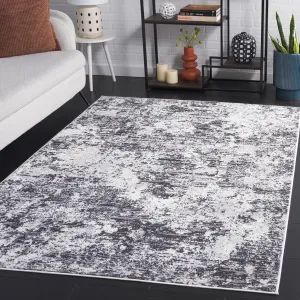 SAFAVIEH Area Rug 8x10 - Amelia Collection - Large - Charcoal & Ivory, Modern Design, Non-Shedding & Easy Cleaning, Ideal for Living Room, Bedroom, Office, Dining Space (ALA705H)