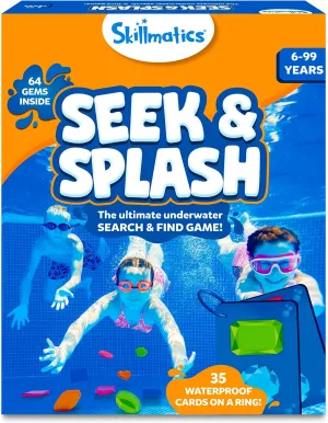 Skillmatics Seek & Splash Diving Gem Toys - Underwater Search and Find Game, Perfect for Swimming Pool & Summer Fun for Kids, Gifts for Boys & Girls Ages 6, 7, 8, 9 & Up