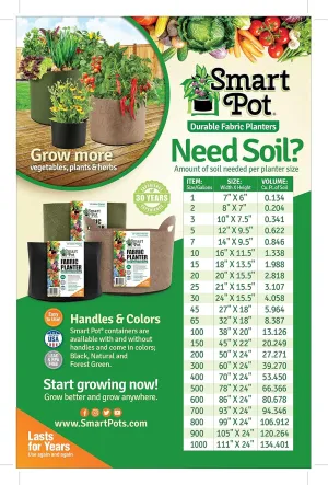 SMART POT 30-Gallon Soft-Sided Container, Tan (Pack of 2)