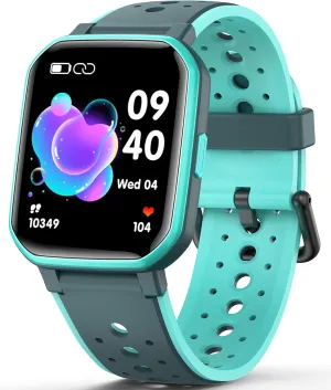 Smart Watch for Kids Teens, No Phone Needed Fitness Tracker Boy Girls Watch with 19 Sport Modes, Pedometer, Sleep Monitor, Kids Watch Birthday Gifts Toy Gift for Girls Boys 6-16 (Green)