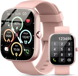 Smart Watch(Answer/Make Calls), 1.91" Smartwatches for Women Men, Fitness Tracker with 110  Sport Modes, IP68 Waterproof, Heart Rate/Sleep/Spo2 Monitor, Pedometer, Activity Tracker for Android iOS
